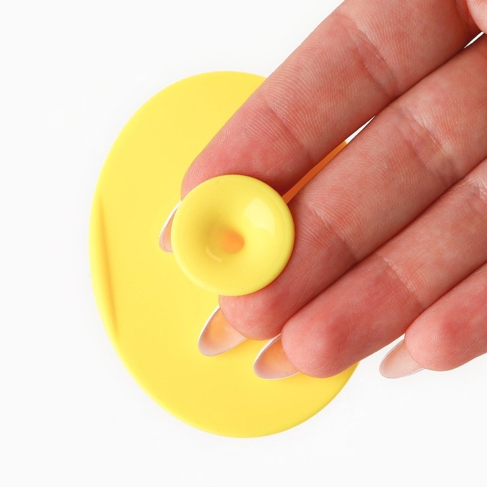 Силиконовый спонж для умывания в пакете  Силиконовый спонж для умывания в пакете "Праздничный" , 6.5 х 5 см