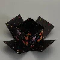 Коробка подарочная "Бабочки, Всегда" 14,5 х 14,5 х 12,7 см