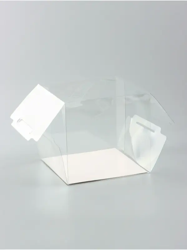 Коробка из PVC для куличей и десертов, прозрачная, 15&times;16&times;16 см