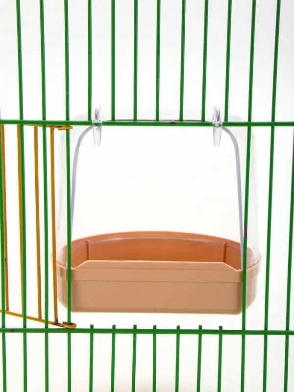 Купалка для птиц, внешняя 12&times;9&times;11 см, бежевая