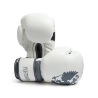 Боксерские перчатки FIGHT EMPIRE, PRIDE, белые, размер 12 oz