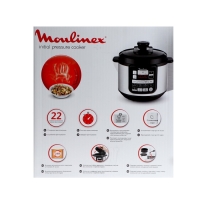 Мультиварка Moulinex CE620D32, 1000 Вт, 5 л, 22 программы, керамическое покрытие, чёрная