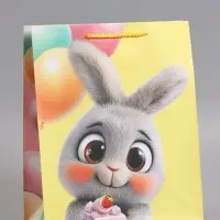 Пакет подарочный "С Днем Рождения!" ламинированный 26 х 12 х 32 см