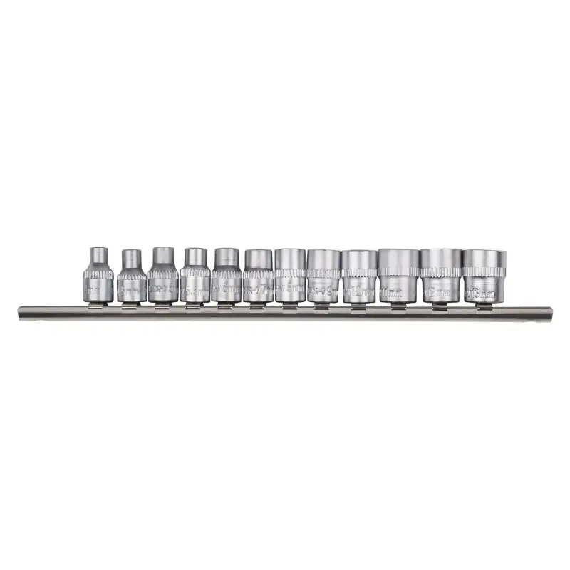 Набор головок 1/4"DR шестигранных 12пр. (4-13мм)