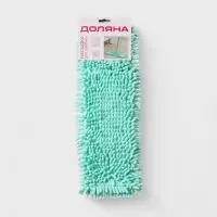 Насадка для плоской швабры &laquo;Доляна. Пастель&raquo;, 42&times;12 см, 80 г, микрофибра букли, мятная