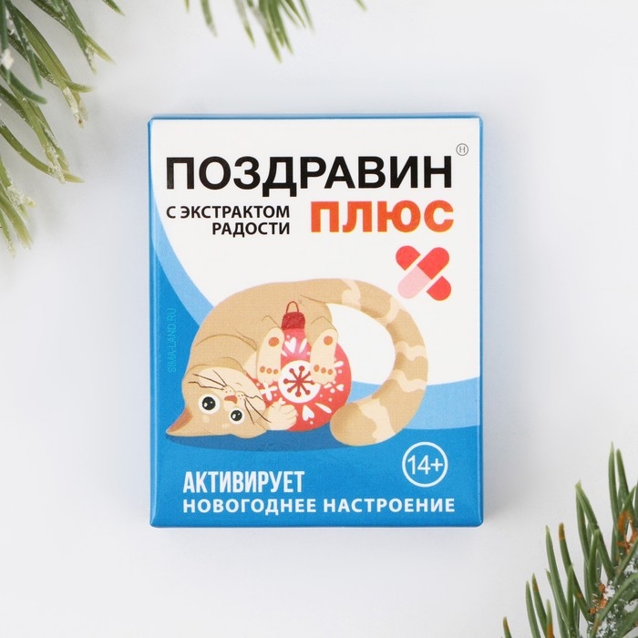 Новогодние пожелания в коробочке «Новый год: Поздравин», 10 свитков Новогодние пожелания в коробочке «Новый год: Поздравин», 10 свитков