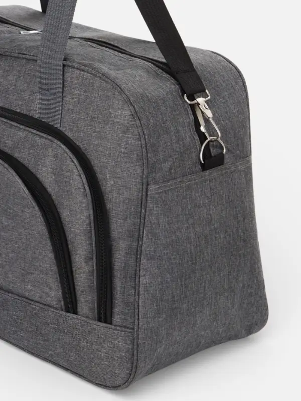 Сумка дор Отдых, 53*23*34, отд на молнии, 2н/кармана, дл ремень, серый