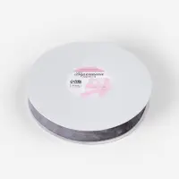 Лента бархатная, 25 мм, 18&plusmn;1 м, серая №184