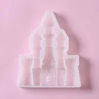 Молд Доляна «Сказочный замок», силикон, 15×12×2 см, цвет белый