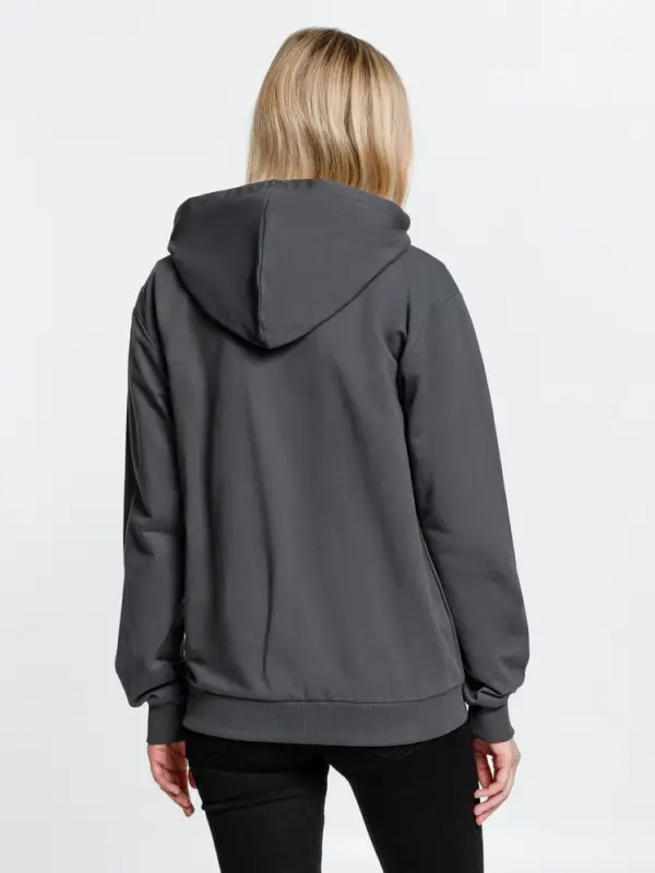 Толстовка на молнии с капюшоном Siverga 2.0, темно-серая (графит), размер XS Толстовка на молнии с капюшоном Siverga 2.0, темно-серая (графит), размер XS