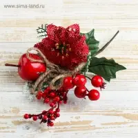Еловая ветка декоративная &laquo;Зимнее волшебство. Магия&raquo;, 21 см