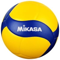 Волейбольный мяч Mikasa V200W, клееный, 18 панелей, р. 5, microfiber PU