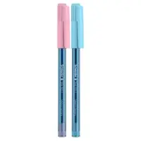 Ручка шариковая Schneider "Tops 505 F Bubble Gum", узел 0.8 мм, синие чернила, прозрачный корпус