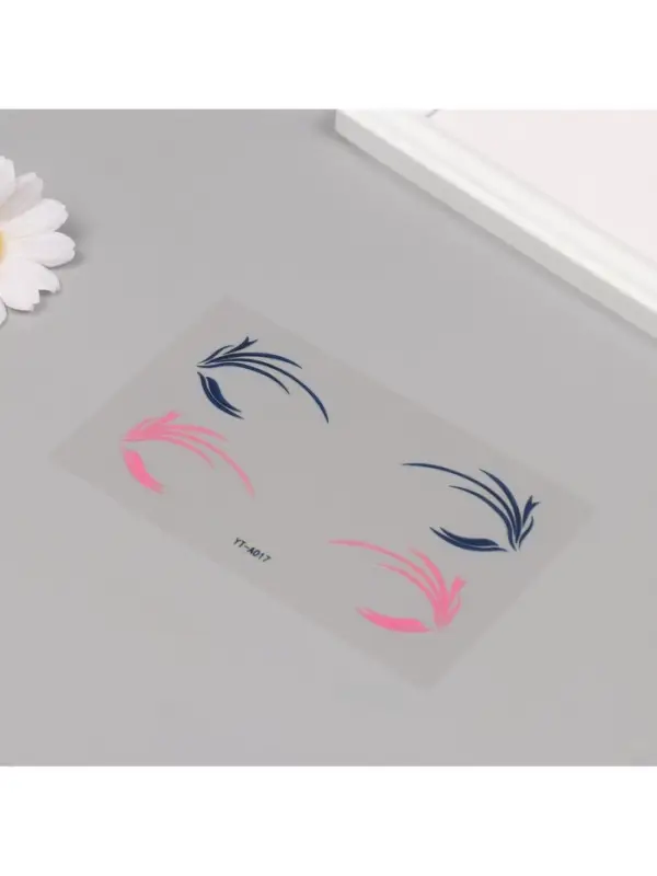 Наклейка на лицо &laquo;Стрелки для глаз. Трава&raquo;, 13&times;13.5 см