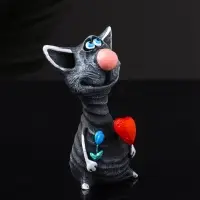 Фигура "Кот романтик" 8х5х5 см
