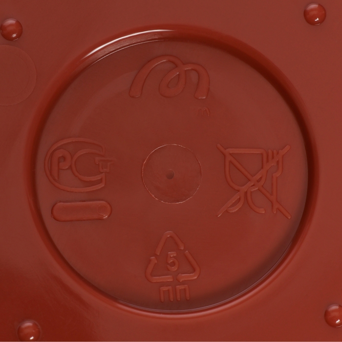 Горшок с поддоном «Фелиция», 1,8 л, цвет терракотовый