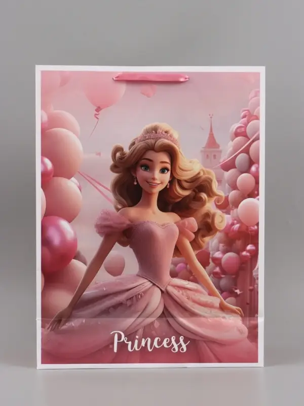 Пакет подарочный ламинированный Princess, XXL 46&times;61&times;20 см