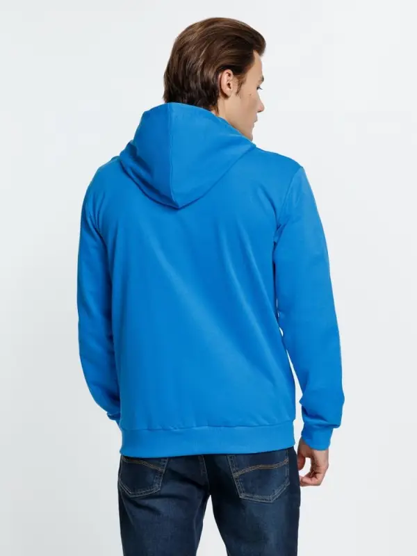 Толстовка на молнии с капюшоном Siverga, бирюзовая, размер S