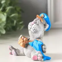 Фигурка полистоун &laquo;Кот капитан&raquo;, 6.3&times;8.7&times;7.5 см