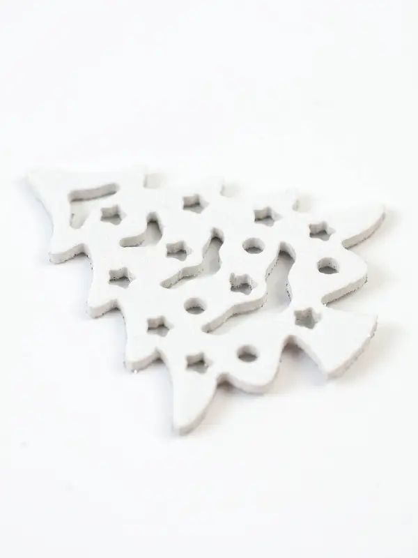 Декор Декор "Серебряные елочки", набор 6 шт.