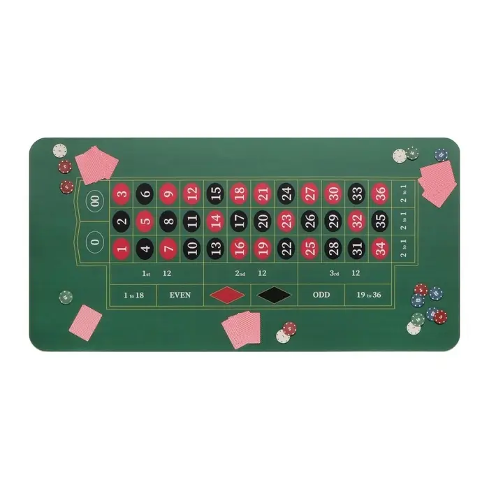 Сукно для игры в рулетку, прорезиненный, 120&times;60 см, толщина 3 мм