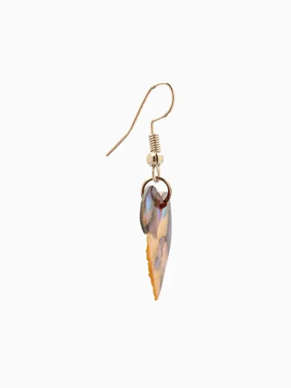 Серьги  Серьги "Сердце моря" ракушка 5,5х2 см
