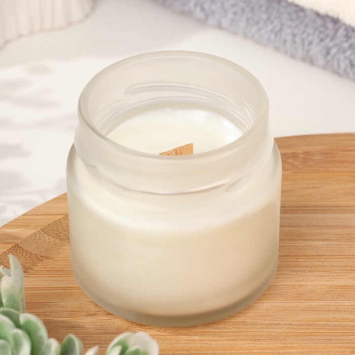 Свеча ароматическая из соевого воска в банке, 75 г, Вишнёвый мусс МБ Свеча ароматическая из соевого воска в банке, 75 г, Вишнёвый мусс МБ