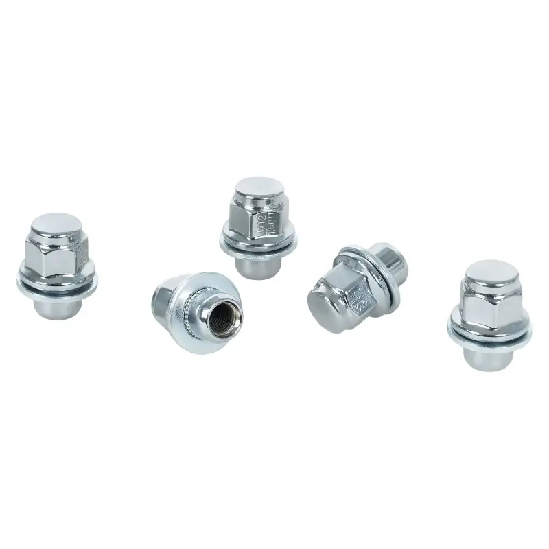Гайка колесная M12x1,5x37, несъемная шайба, ключ 21, закрытая, хром для а/м Toyota/Lexus