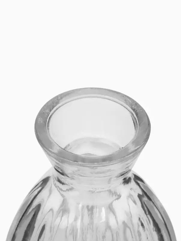 Ваза настольная стекло "Миниатюра" (набор 12 шт) 8-13 см, прозрачный