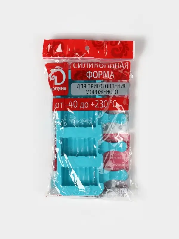 Форма для мороженого &laquo;Венеция&raquo;, силикон, 19.3&times;11&times;2.4 см, 4 ячейки (5.5&times;2.9 см), МИКС