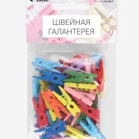 Прищепки для шитья, 2.5&times;0.8&times;0.3 см, 50 шт., разноцветные