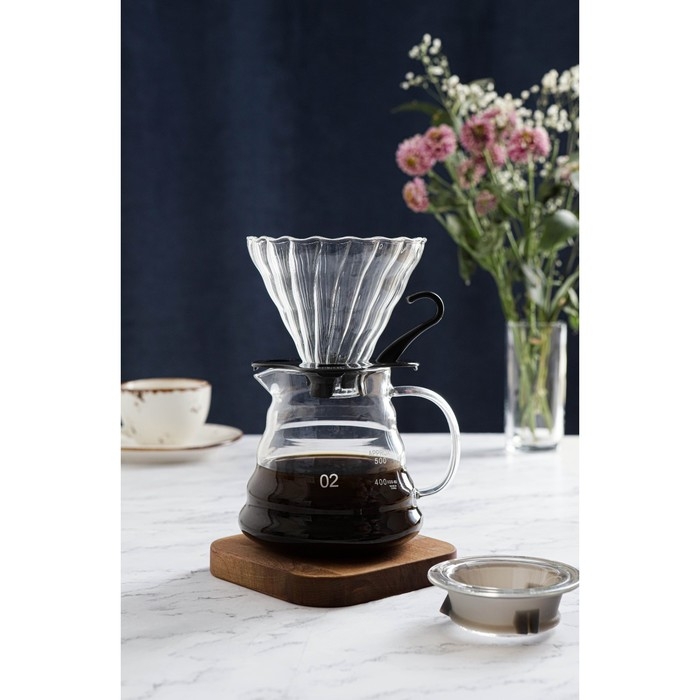 Пуровер стеклянный для заваривания кофе «Арабика», 600 мл Пуровер стеклянный для заваривания кофе «Арабика», 600 мл