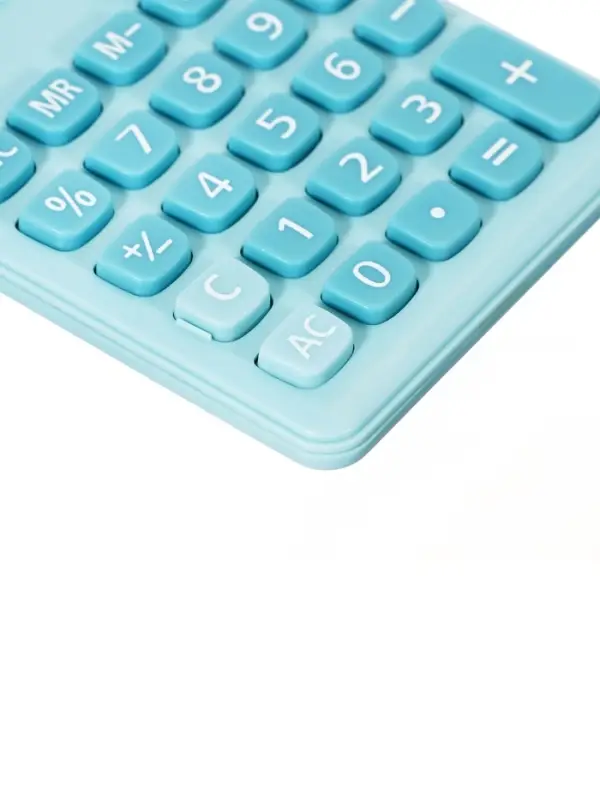 Калькулятор карманный 08-разрядный, корпус голубой