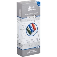 Пружины для переплета пластиковые ProfiOffice 10мм, белые 100шт/уп.
