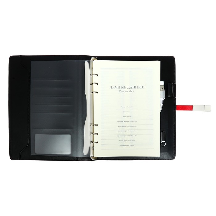 Органайзер на кольцах,ПВХ,А5,140 л, клетка,с ручкой,подар. короб,флешка,зарядка,МИКС Органайзер на кольцах,ПВХ,А5,140 л, клетка,с ручкой,подар. короб,флешка,зарядка,МИКС