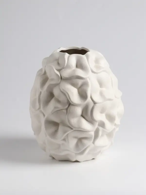 Ваза «Легия», 18×14 см, керамика, белая Ваза «Легия», 18×14 см, керамика, белая