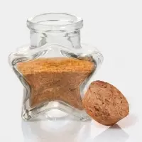 Набор баночек для специй Доляна &laquo;Парфе. Звезда&raquo;, 50 мл, 6.6&times;6.8&times;3.9 см, с пробковой крышкой, 12 шт., стекло