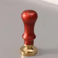 Печать для сургуча с пластиковой ручкой &laquo;Венок с буквой I&raquo;, 2.5&times;2.5&times;6.3 см