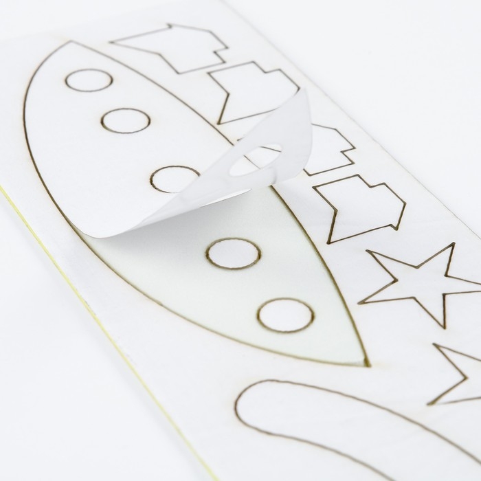 Наклейки интерьерные Наклейки интерьерные "Ракета", детские, декор на стену, панно 180 х 148 см