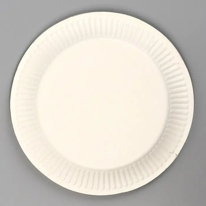 Тарелка одноразовая бумажная «Черное золото», 18 см