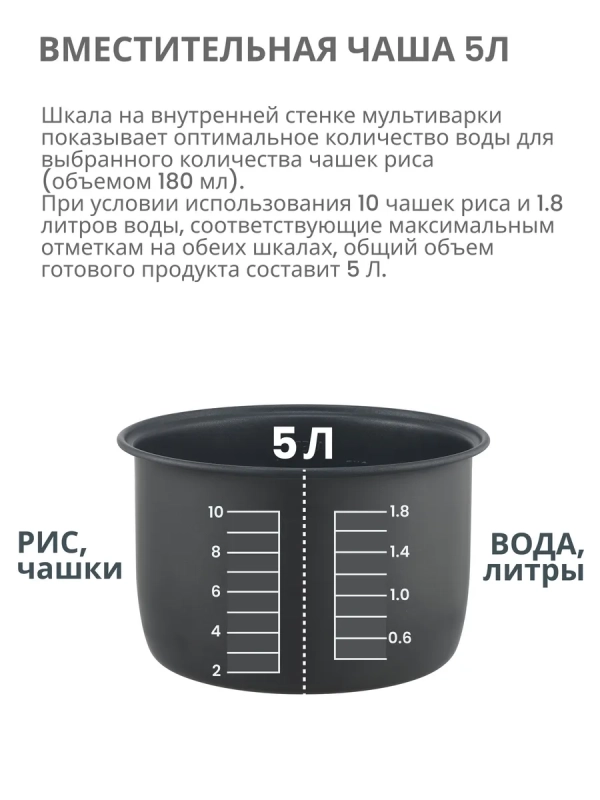 Мультиварка CF-MC9501, антипригарная чаша 5 л, мультиповар Мультиварка CF-MC9501, антипригарная чаша 5 л, мультиповар