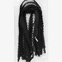 Молния &laquo;Спираль&raquo;, №3, неразъёмная, ажурная, замок автомат, 50 см, чёрная