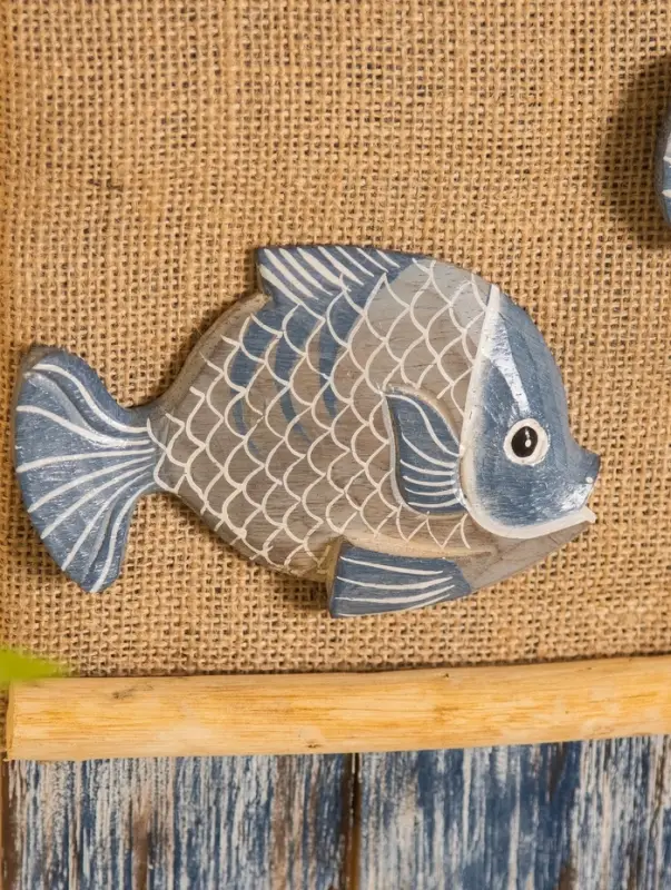 Панно плетёное «Пара рыбок», 25×4×55 см