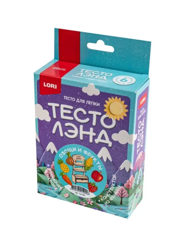 Тесто для лепки. Тематический набор "Овощи, фрукты" Тдл-080