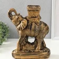 Копилка для денег &laquo;Слон Богатство&raquo;, гипс под бронзу, 30&times;21&times;15 см