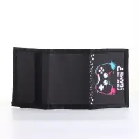 Кошелёк детский Выбражулька GAME, на липучке, чёрный