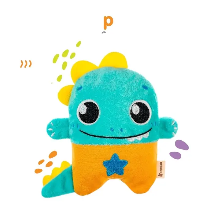 Игрушка грелка от колик Крошка Я &laquo;Динозавр&raquo;, вишнёвые косточки