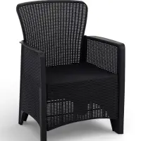 Комплект садовой мебели &laquo;Ротанг лайт&raquo;, 3 предмета: 2 кресла, стол, цвет мокко