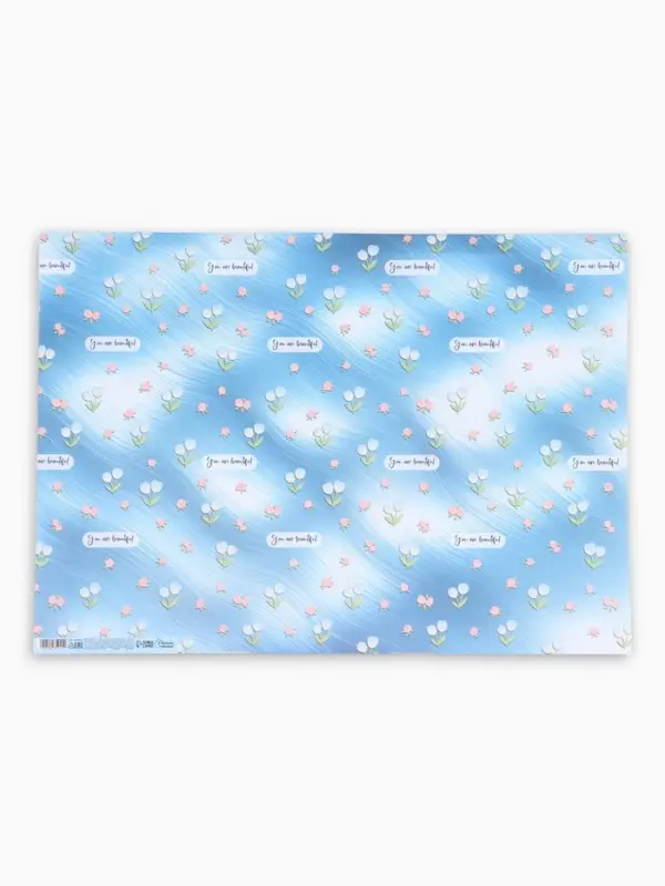 Бумага упаковочная крафт &laquo;Ты прекрасна&raquo;, 50&times;70 см