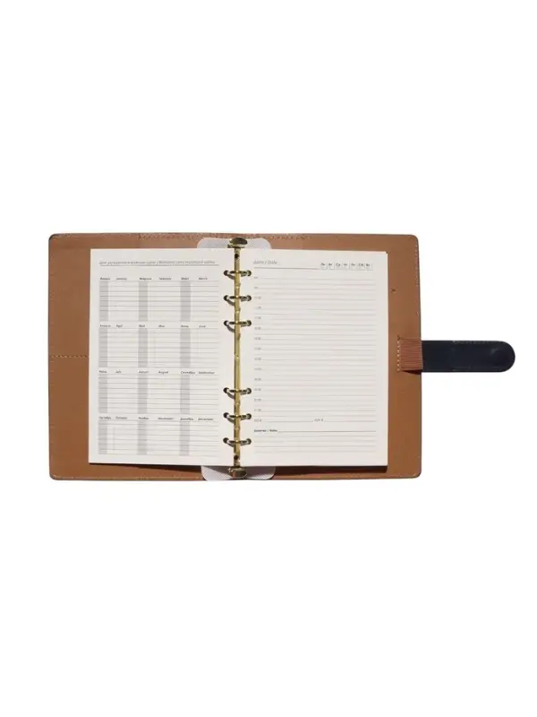 Органайзер на кольцах, C6, с хлястиком, 80л, линия, к/зам, Синий Органайзер на кольцах, C6, с хлястиком, 80л, линия, к/зам, Синий